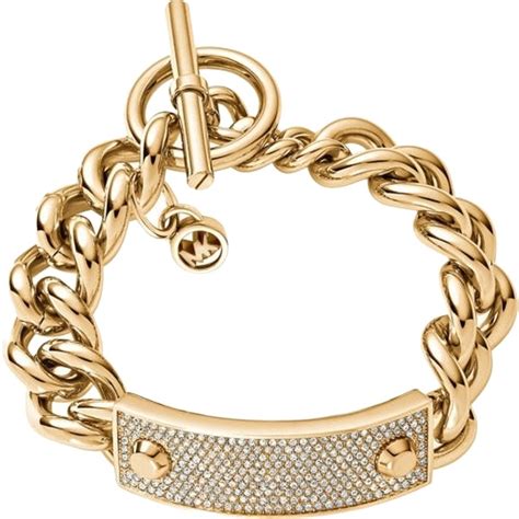 michael kors armband gold leder|michael kors bracelets clear.